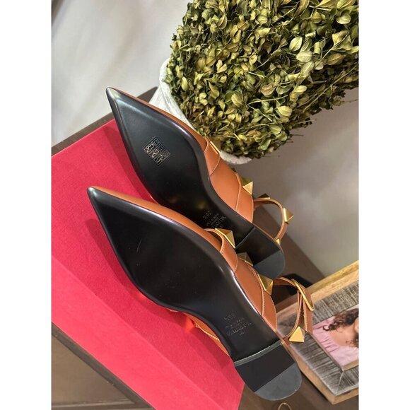 Valentino Garavani Roman Stud Ballerina Flats Selleria Womens Size 36.5 - Picture 13 of 16